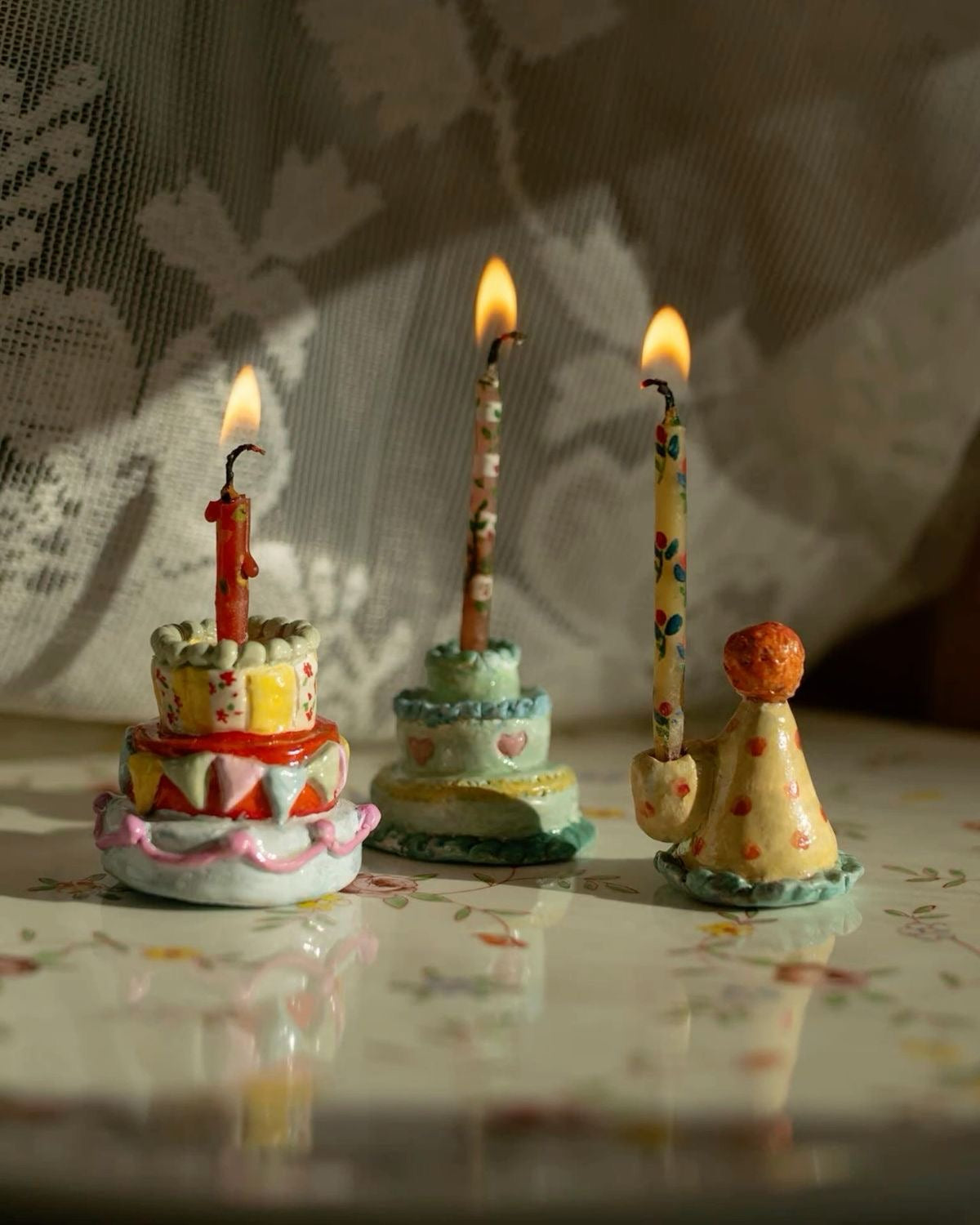 Birthday candle toppers