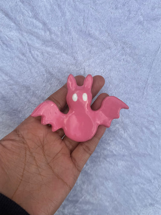 Bubble Blush Ghost Bat Worry Stone