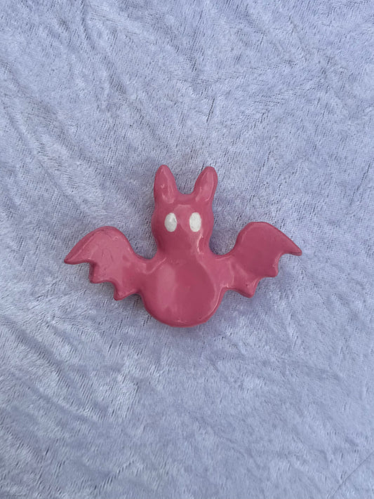Bubble Blush Ghost Bat Worry Stone