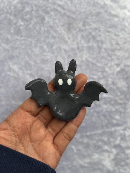 Charcoal Ghost Bat Worry Stone